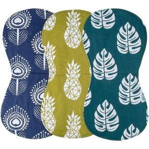 3 Pack Baby Burp Cloths for Boys & Girls Ideal Baby Gift Super Soft 100% Cotton